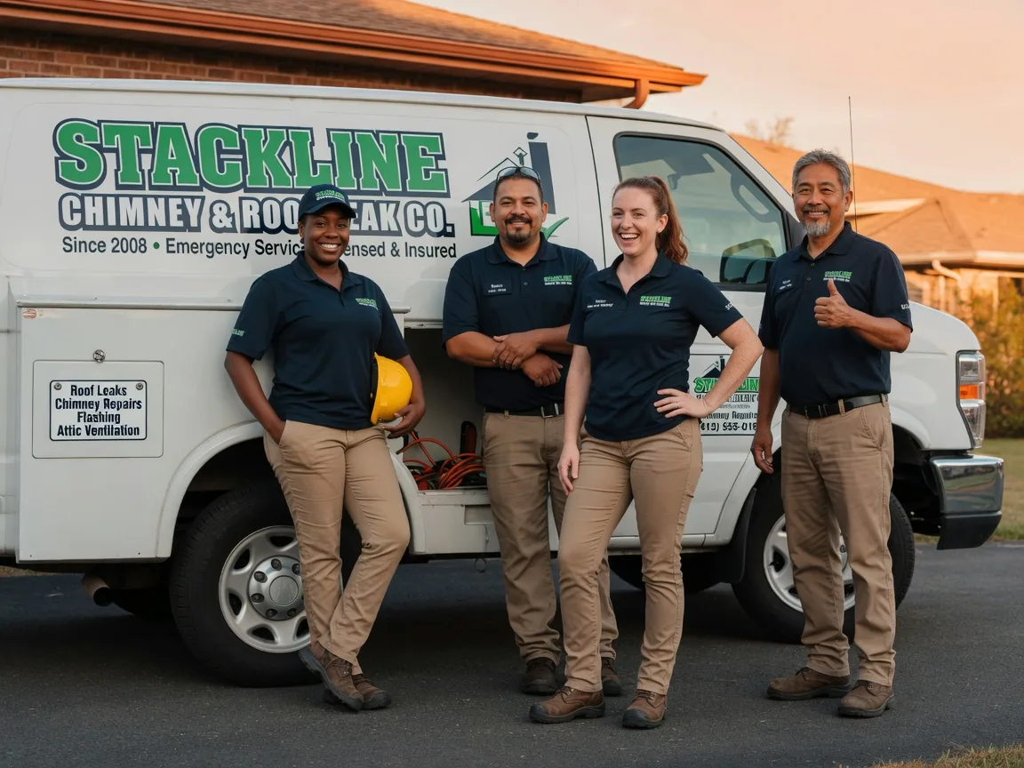 Chimney flashing repair company in Glenarm, IL